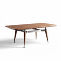 Table à manger en bois avec pieds en métal - 180 x 90 x 75