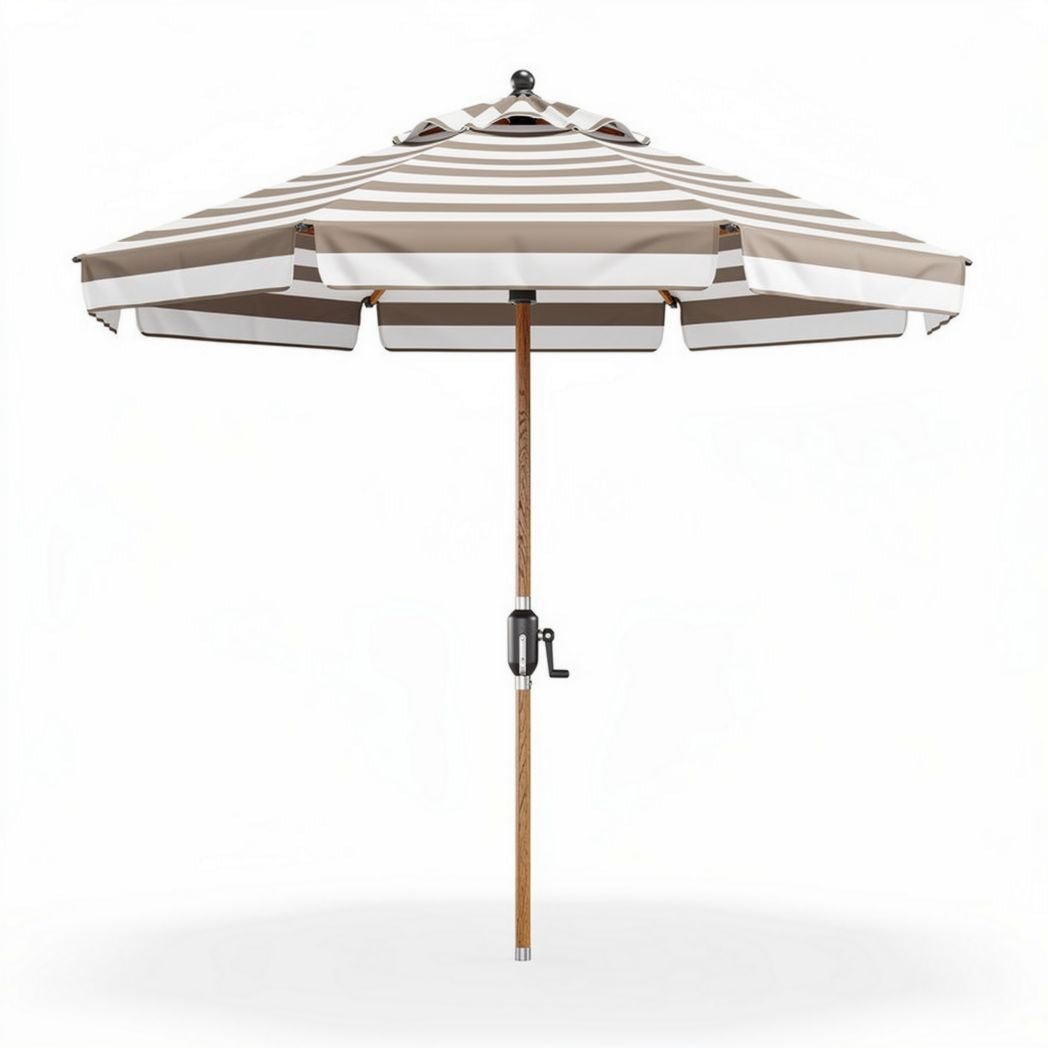 Parasol de jardin en tissu polyester - Protection solaire extérieure - 200 x 200 x 240