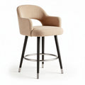 Chaise de bar en tissu doux pour cuisine ou salle à manger - 50 x 50 x 100