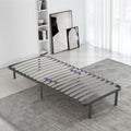 SAMPUR - Sommier Essentiel 140x190 cm | Résistant et Confortable | 7 Pieds Inclus | Lattes réglables | Cadre métal laqué époxy | Sommier 1 ou 2 Personnes | Montage Rapide et Facile(90 x 200)