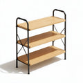 Étagère de rangement pour maison en bois et métal - 60 x 30 x 80
