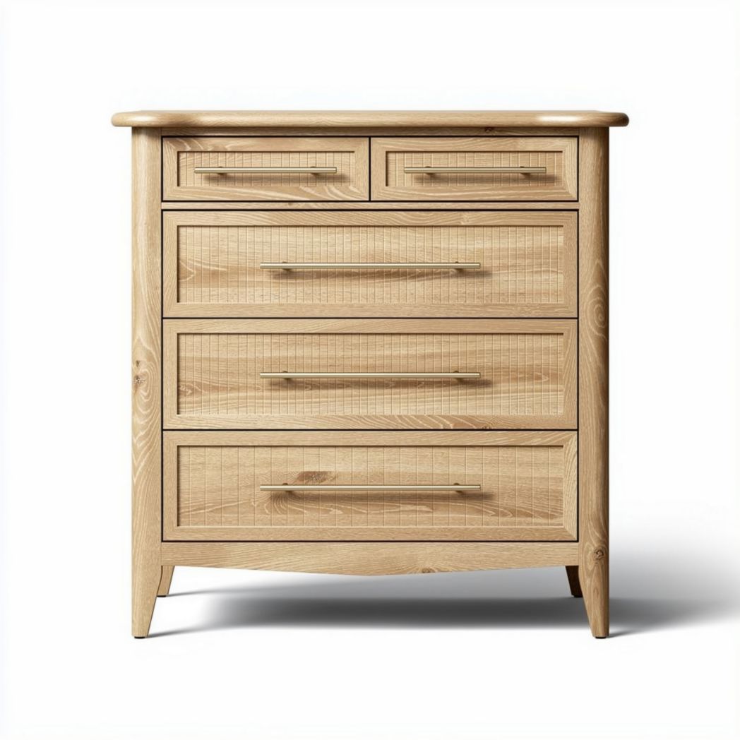 Commode en bois avec quatre tiroirs pour la chambre - 80 x 40 x 100