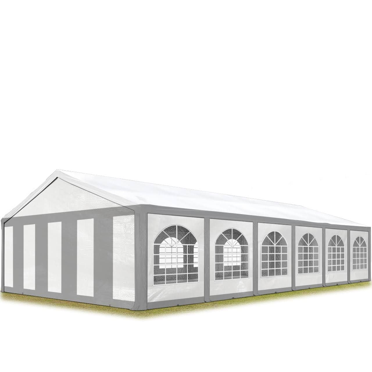 TOOLPORT 6x12 m tente de réception(Blanc/Gris)