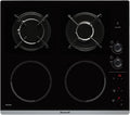 Brandt - BPI6413BM - Plaque Induction et Gaz - Table de Cuisson - Noir - 4 Foyers - 3400W Electrique et 4600 Gaz - Dimensions Encastrement : 56x49cm - 9 Positions par Foyer - Fabriqué en France(Default Title)