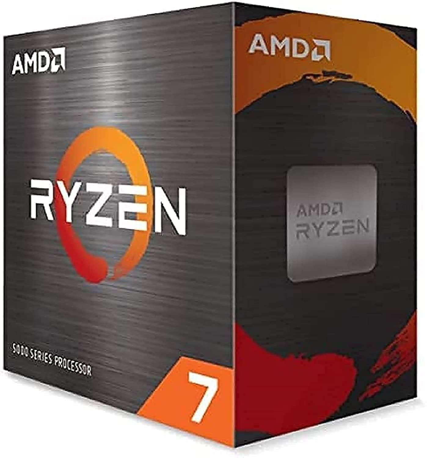 AMD Processeur Ryzen 7 5700X(Noir/Orange)
