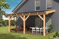 Pergola adossée en bois Mélèze-Douglas raboté(Bois)