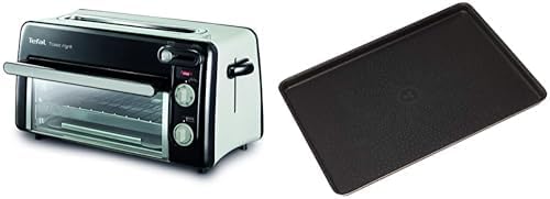 Tefal Toast n' Grill TL6008 | 2-in-1 Toaster and Mini Oven | Very Energy Efficient and Fast  Perfectbake Chocolate Baking Tray 38 x 28 cm Aluminium 100%(+ Plaque A Pâtisserie)
