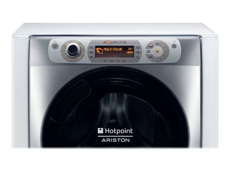 HOTPOINT- lave-linge hublot posable, 11kg - AQ114D497SDEUN(Argent/Blanc)