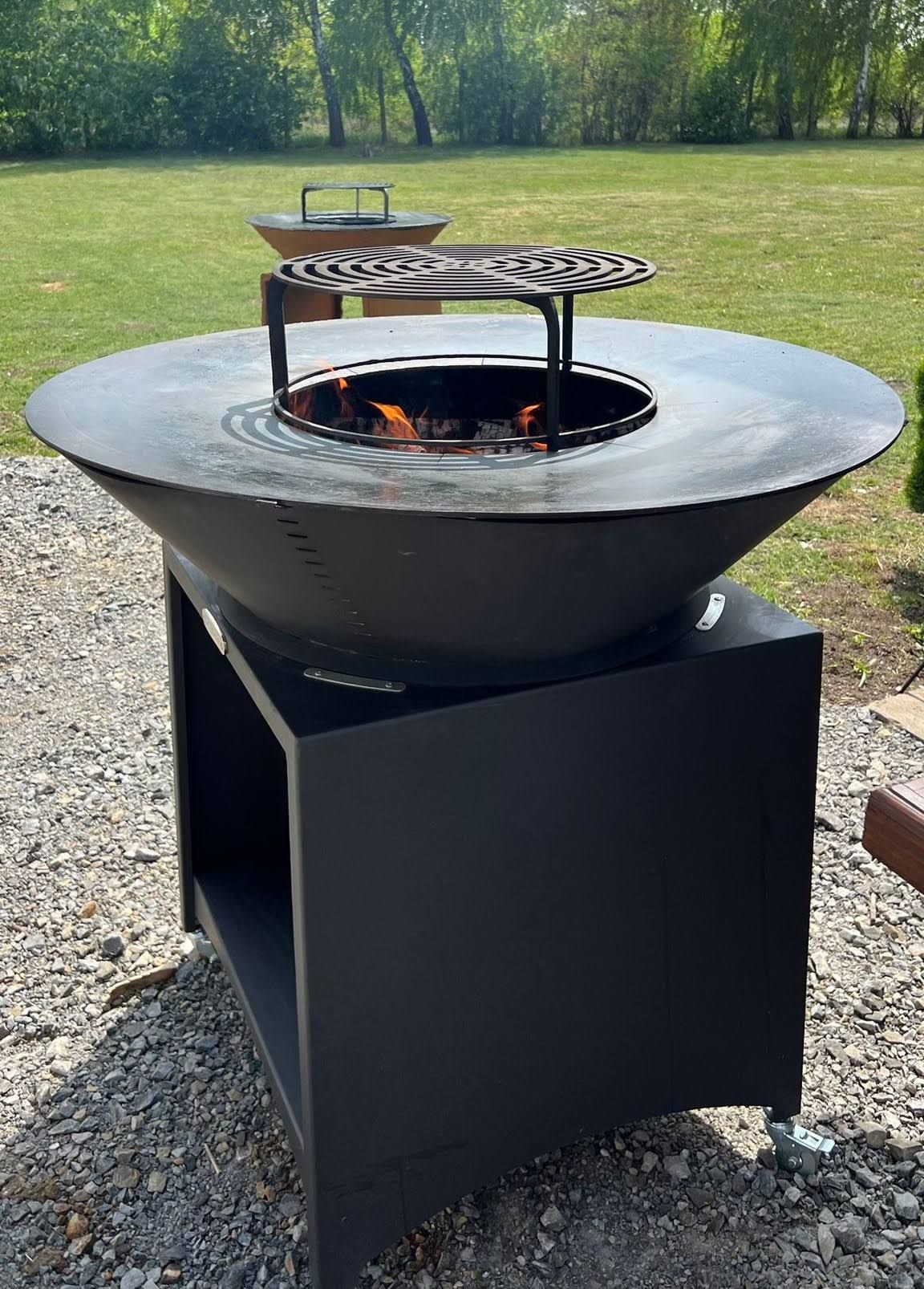 azura home design Barbecue Fiesta gris 75 cm(Gris)