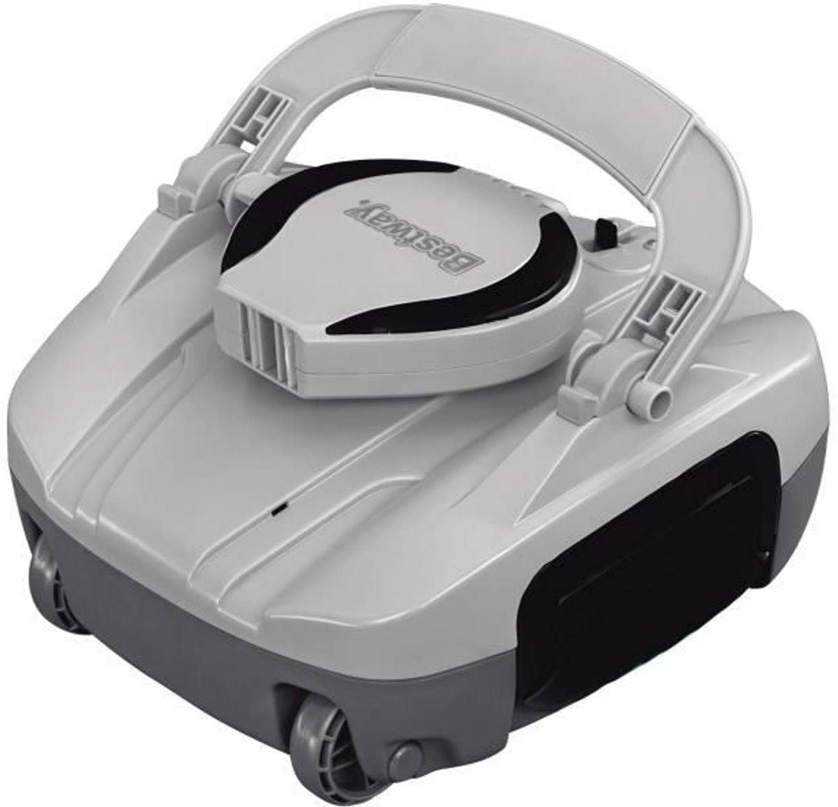 Robot de piscina recargable y autónomo Bestway Quartz hasta 10m²(Gris/Noir)