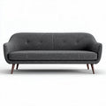 Canapé moderne pour salon en tissu gris - 180 x 80 x 75