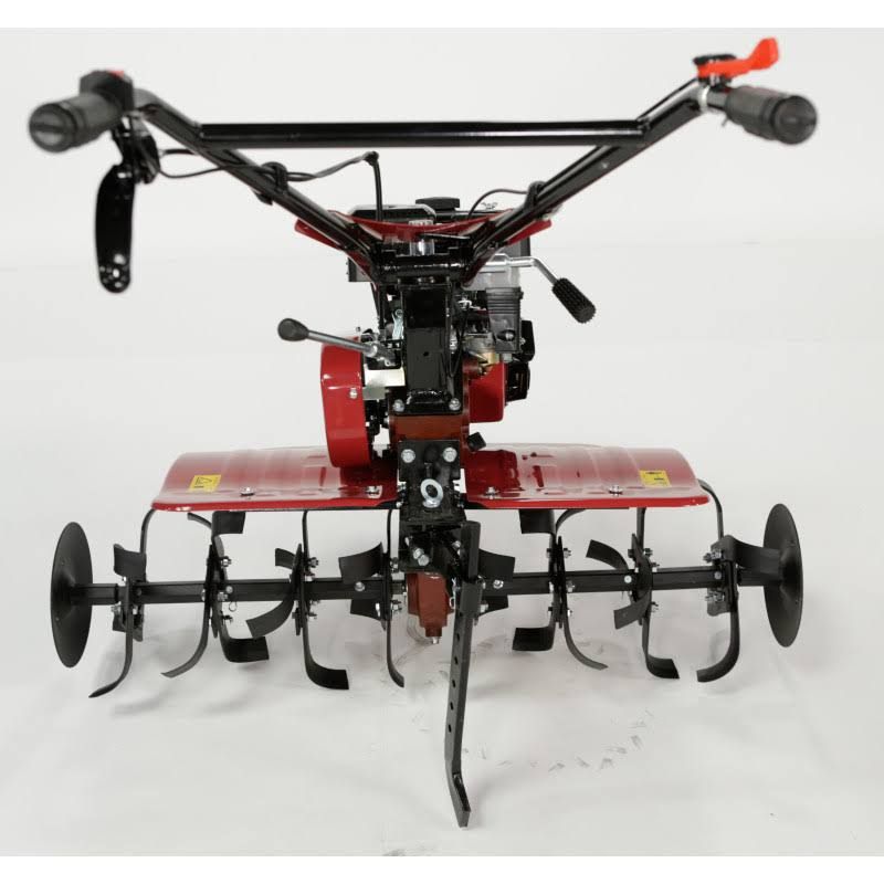 electropower Motoculteur Mep900 7 Cv avec charrue brabant et 8 fraises(Noir/Rouge)