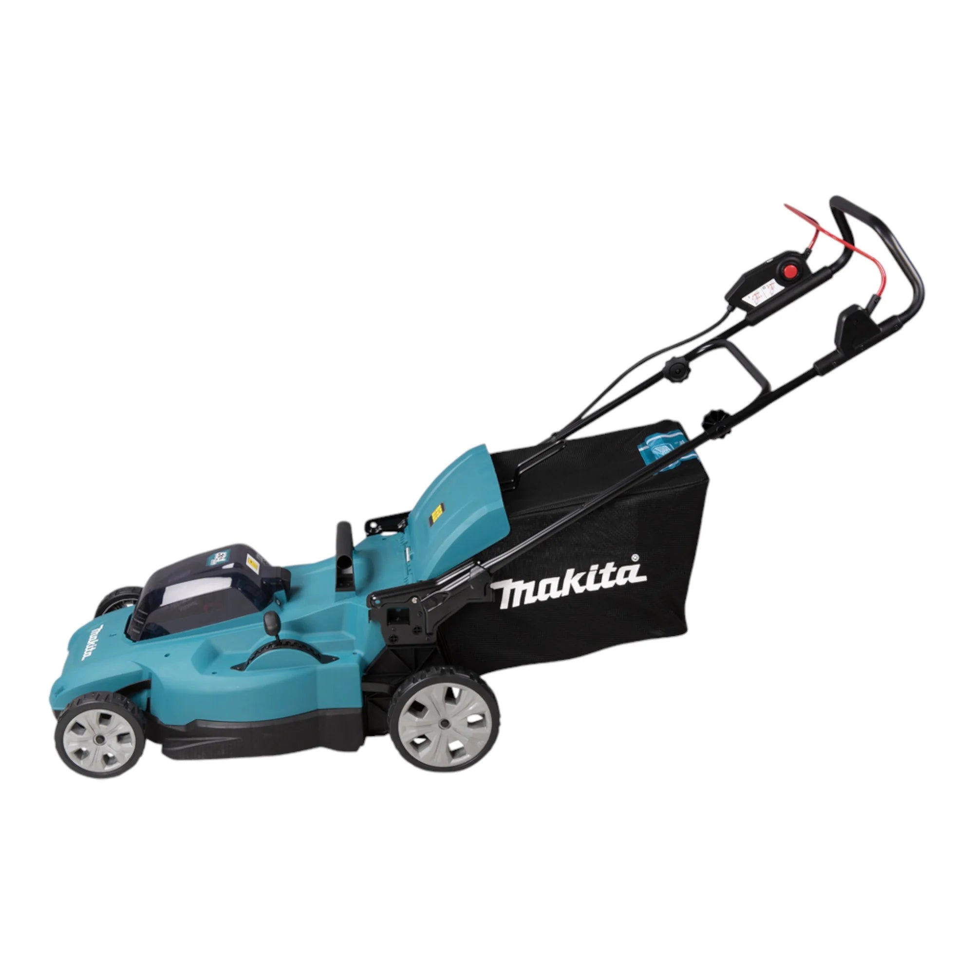 Makita DLM 538 CT4 Tondeuse à gazon sans fil 36 V ( 2x 18 V ) 530 mm + 4x batterie 5,0 Ah + chargeur(défaut)