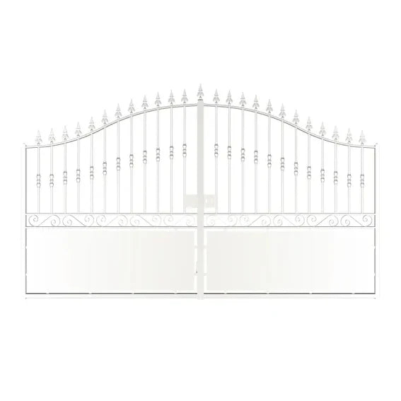 Portail acier Dargaville ½AJ l.350xH.205cm Antico+ BLC9016 liv.home