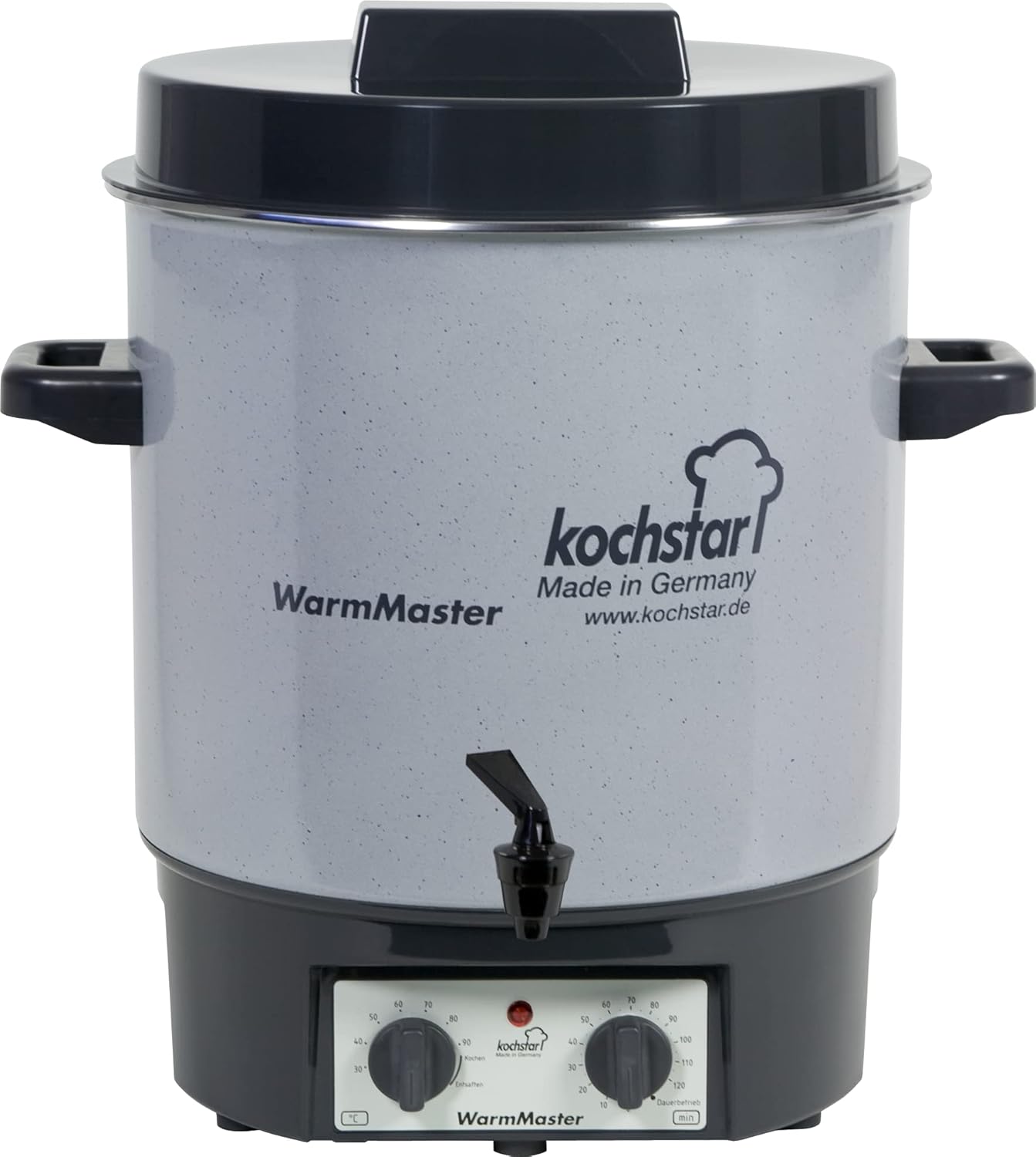 Kochstar K99104035 Electric Sterilizer with Thermostat and Tap 27 Litres 50 x 46.5 x 37 cm Grey(Minuteur + Thermostat + Robinet)