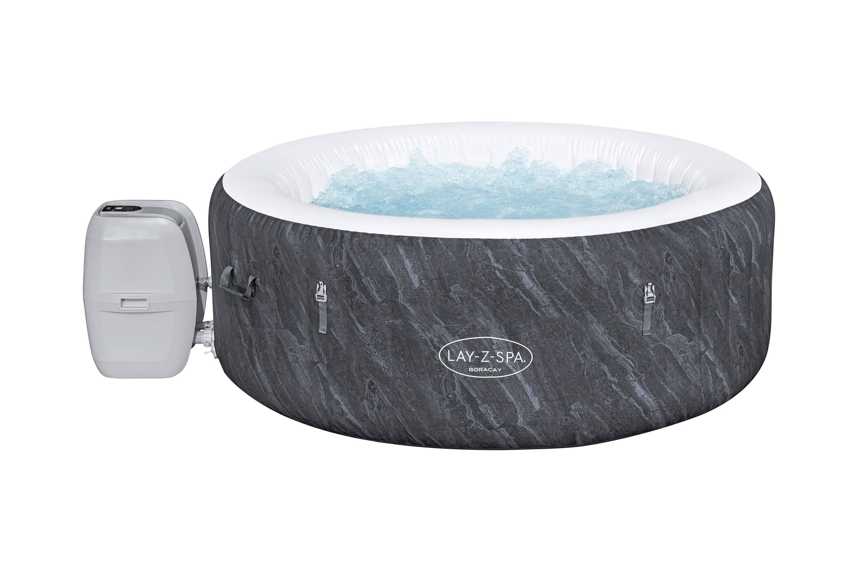 Bestway Spa gonflable Ø 180 x 66 cm(Gris/Blanc)